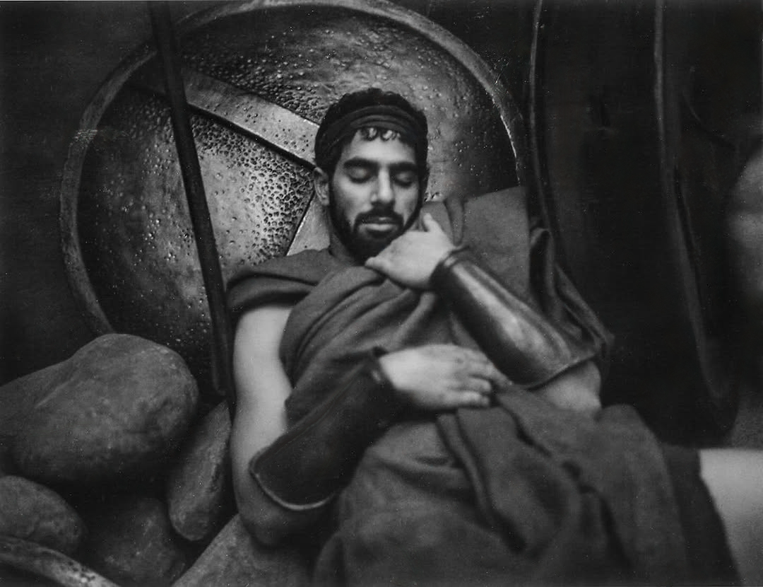 Patrick Sabongui on the set of 300