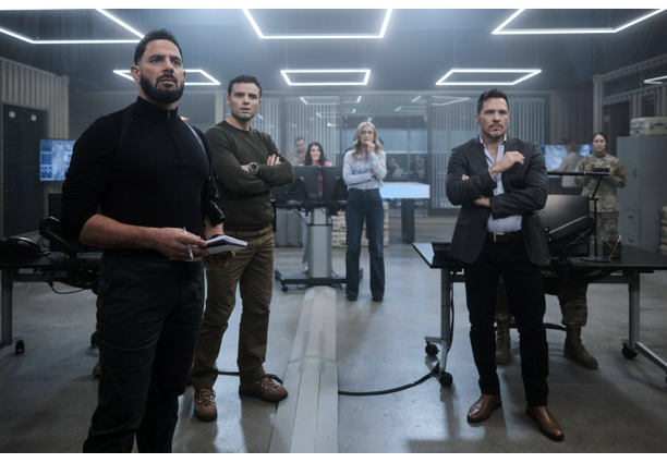 Patrick Sabongui on the set of NBC's The Hunting Party