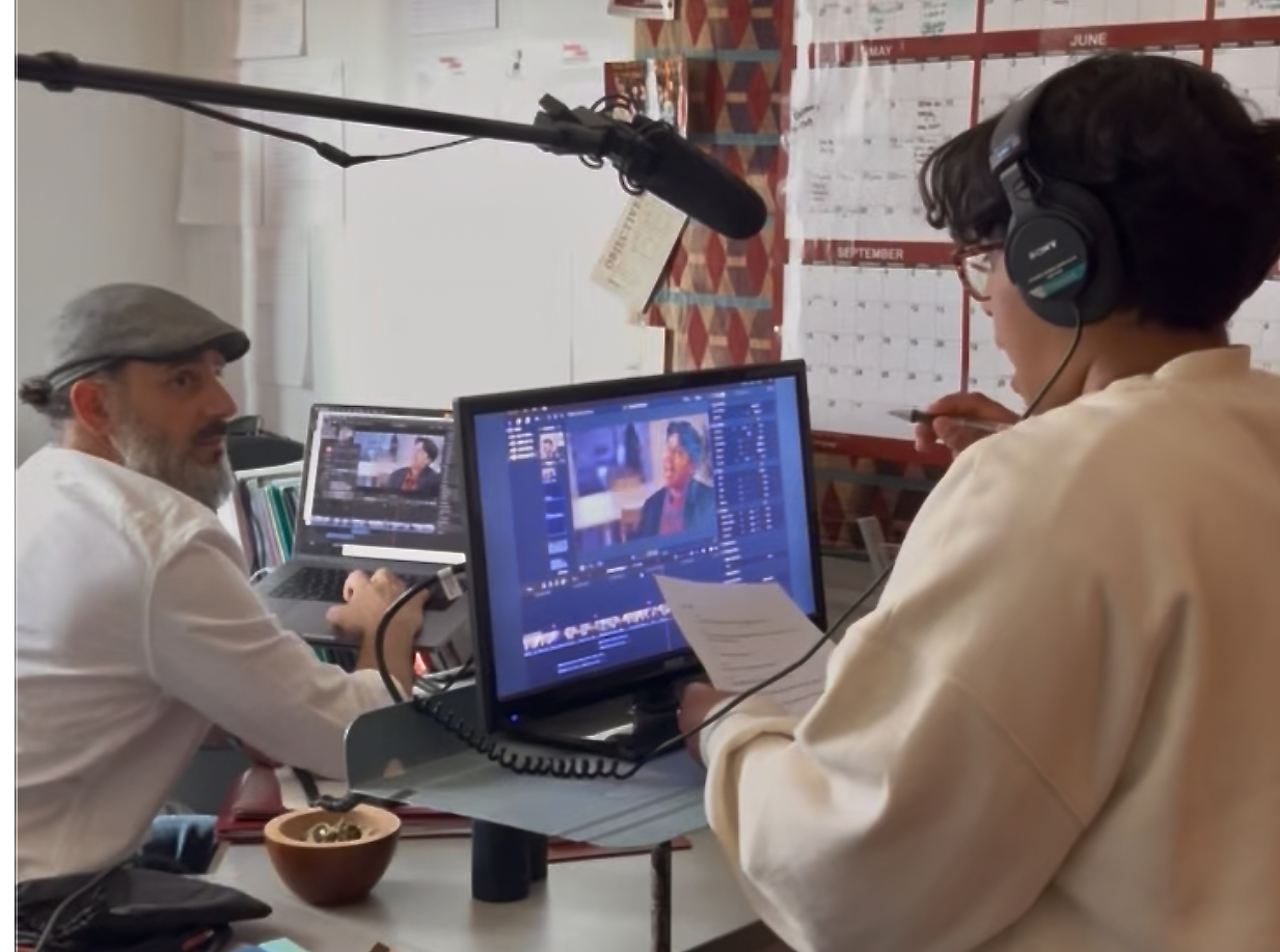 Patrick Sabongui in ADR post-production session